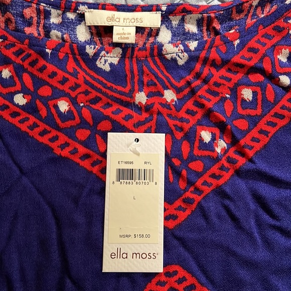 NWT ELLA MOSS TOP SIZE LARGE - Picture 2 of 5